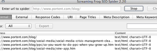 Sticking to one folder in Screaming Frog