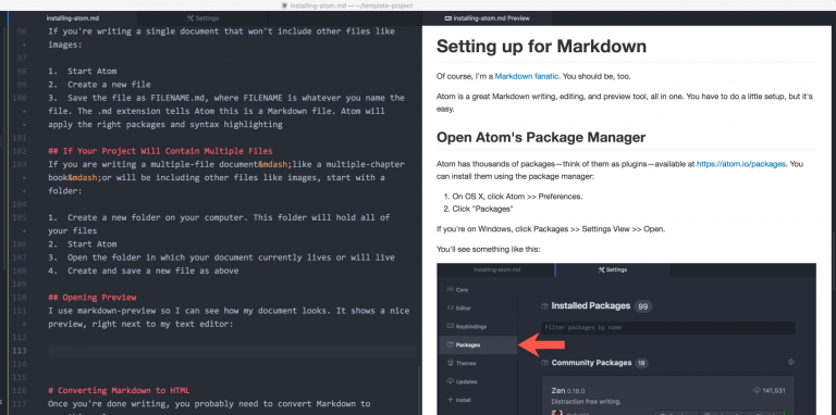 How to Set Up & Use Atom a Markdown - Portent