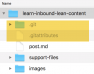 Project folder with GIT files added