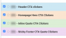 Screenshot showing multiple micro conversion segments created for each CTA