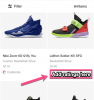 Screenshot example from a Nike product page with an suggestion on where to include product ratings