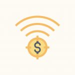 Illustration of a dollar sign with sound amplification rings around it