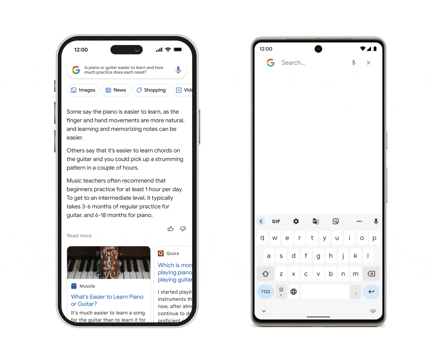 Example of Google's Search AI